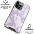 Purple and White Tie Dye iPhone 16 Pro Clear Case